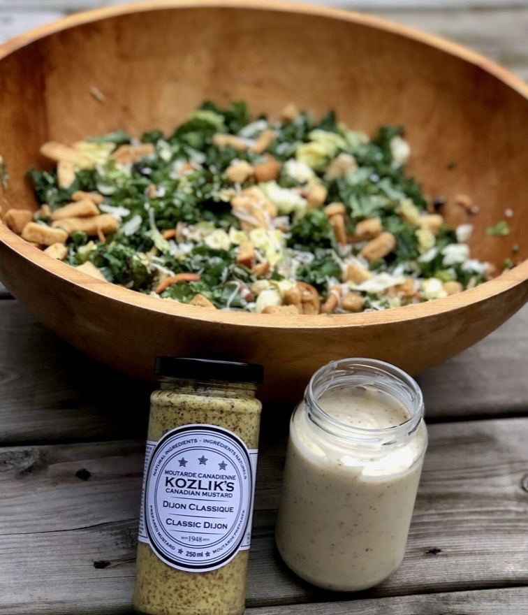 Creamy Kale Caesar Salad