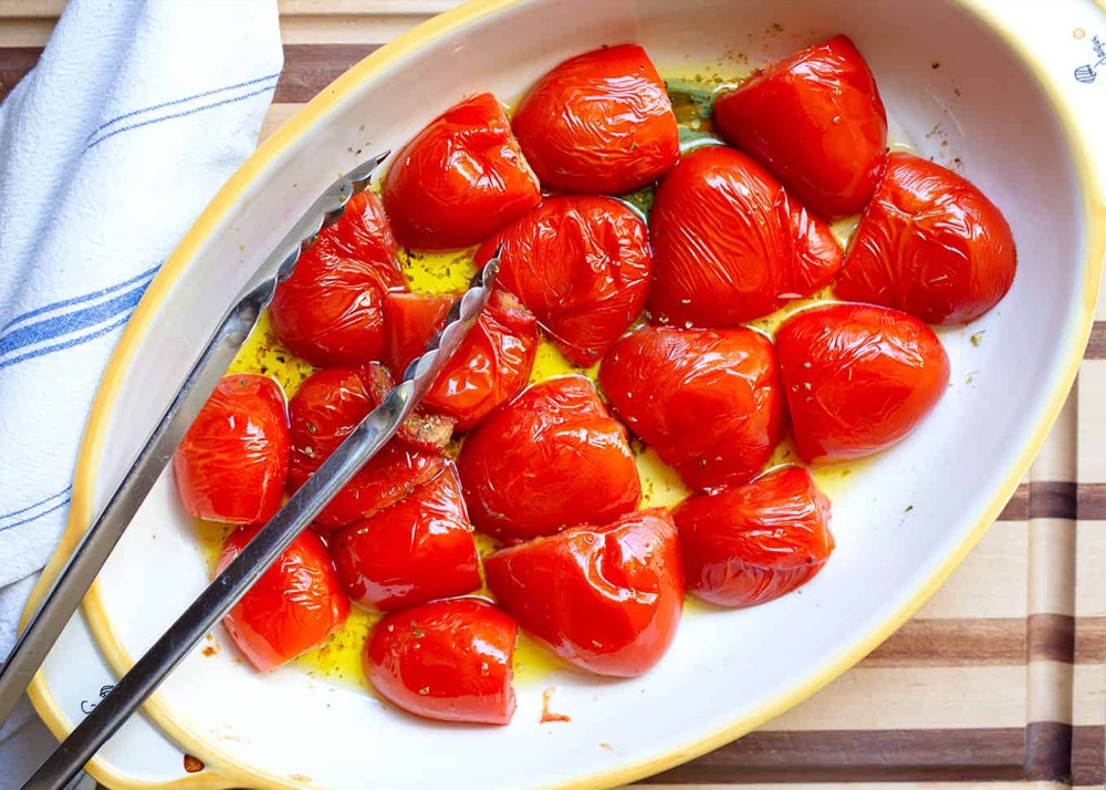 Crostini With Pomodori Al Forno (Oven-Roasted Tomatoes)
